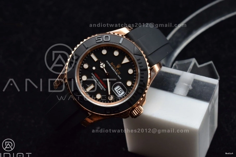VS3235 Ceramic Best on VSF Black 126655 Bezel Oysterflex Rubber Yacht-Master Edition 1:1 Strap 0401